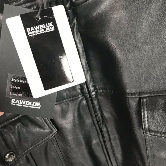 Raw Blue Mens Black Red Embroidery Polyurethane - Picture 6 of 8